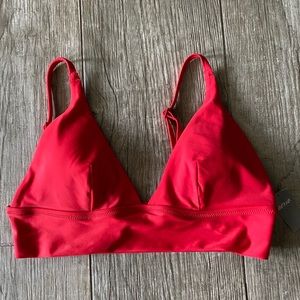 Aerie longline triangle bikini top